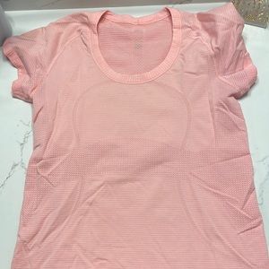 lululemon swiftly tech pink shirt